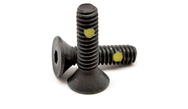 Picture of Brighton Best 293046 #8-32X3/8",(Ft) Flat Socket Caps Coarse Alloy Nylon-Pellet Black Oxide
